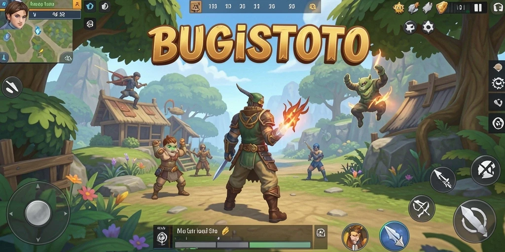 Tampilan gameplay menarik di dunia terbuka BUGISTOTO.