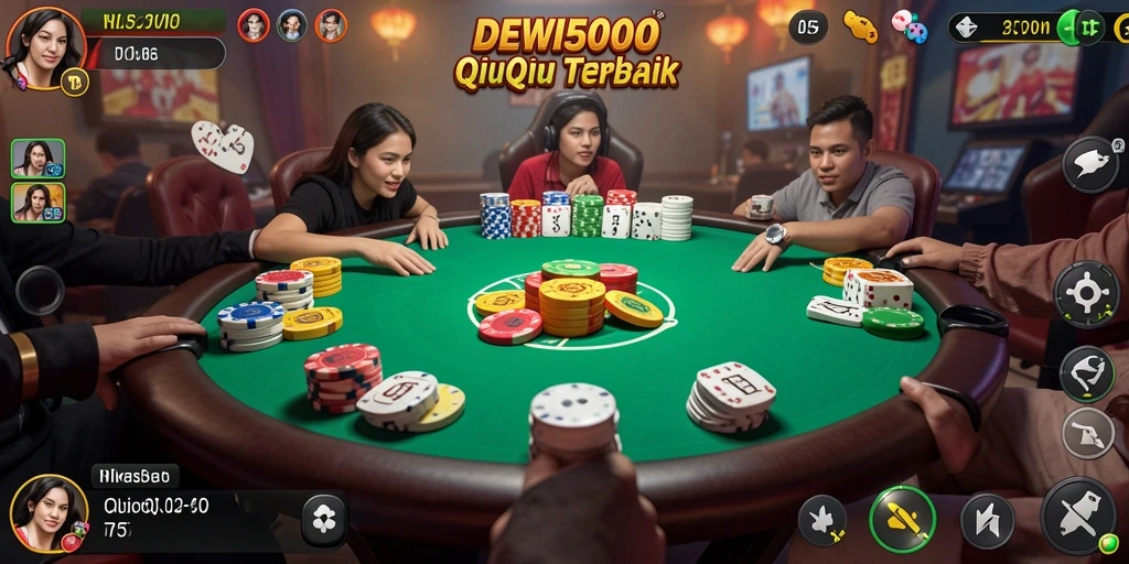Tampilan gameplay DEWI5000 yang menarik dan penuh aksi QiuQiu.