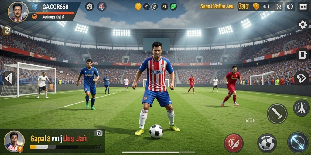 Tampilan gameplay seru dari GACOR668 yang menghidupkan sepak bola.