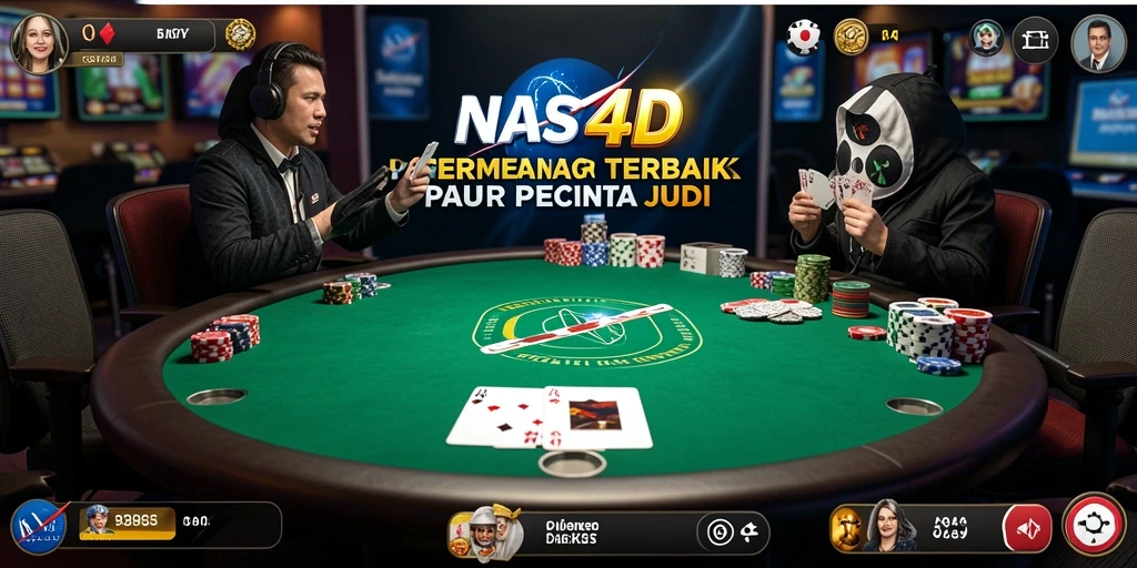 Tampilan gameplay poker yang seru dan menarik di NASA4D.
