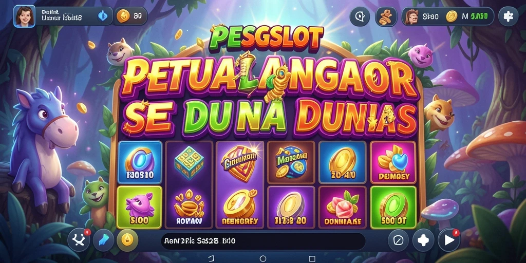 Screenshot utama PESGSLOT menampilkan gameplay petualangan yang mendebarkan.