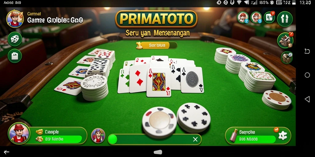 Tampilan gameplay seru dari PRIMATOTO saat bermain Gaple.