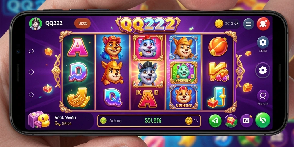 Tampilan gameplay yang seru dan interaktif di QQ222.