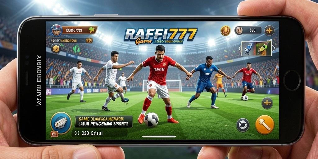 Tampilan screenshot gameplay RAFFI777 yang seru dengan elemen olahraga.
