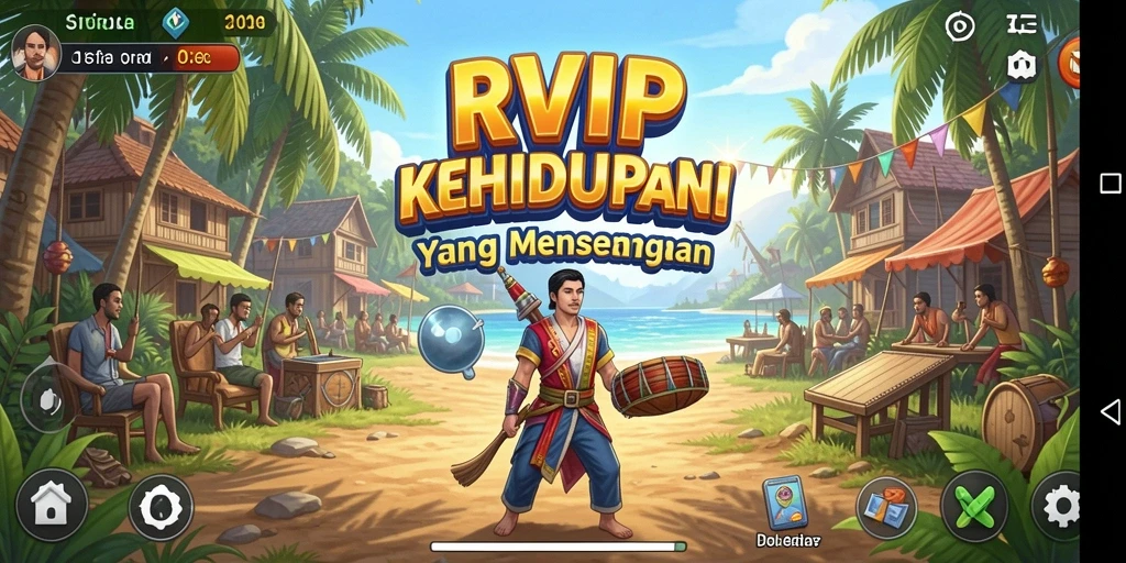 Tampilan gameplay menarik dalam simulasi kehidupan RVIP.