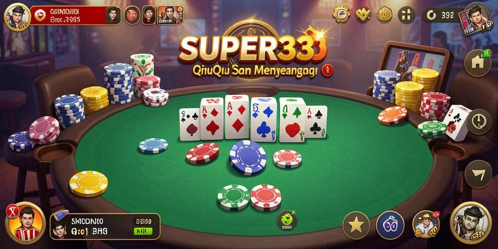 Tampilan gameplay QiuQiu yang menarik dan interaktif.