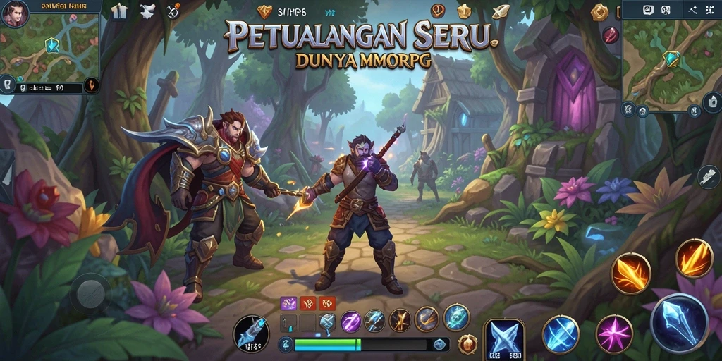 Screenshot gameplay SVIP6 yang menampilkan pertarungan epik di dunia MMORPG.